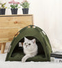 Cat Tent Bed With Removable Non-Slip Soft Pad, Portable Pet Tent Cave For Cats And Small Dogs Kitten Breathable Self-Cooling Pet Mat For Dogs And Cats