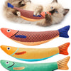 Cat Toys Saury Fish Catnip Crinkle Sound Toys Soft And Durable Interactive Cat Kicker Toys For Indoor Kitten Exercise For All Breeds