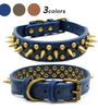 Retro Studded Spiked Rivet Large Dog Pet Leather Collar Pit Bull S-XL